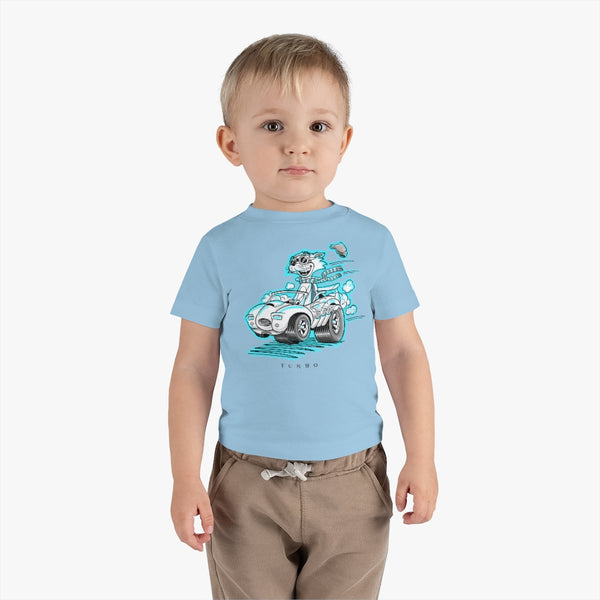 Speedy Cat Cyan Infant Cotton Jersey Tee