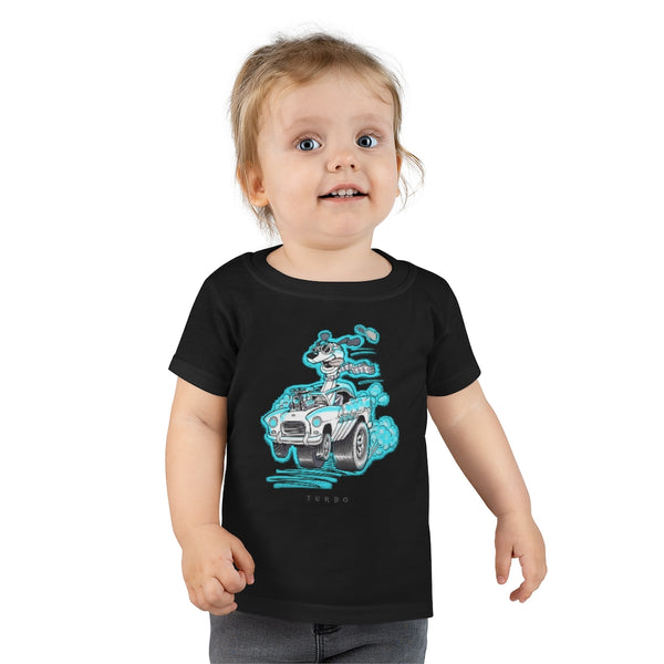 Draggin' Dog Cyan Toddler T-shirt