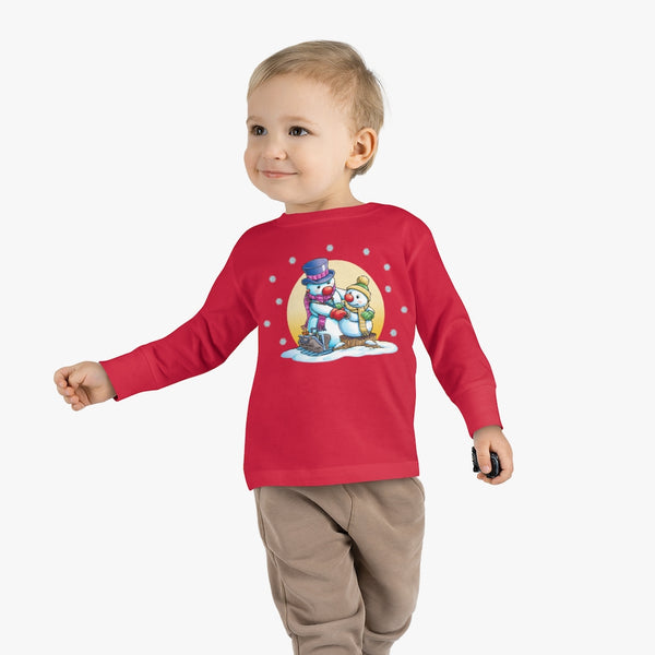 Dr. Frosty Christmas Toddler Long Sleeve Tee