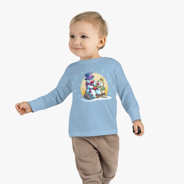 Dr. Frosty Christmas Toddler Long Sleeve Tee