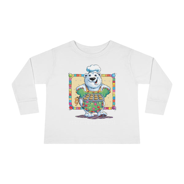 Bear Cookies Christmas Toddler Long Sleeve Tee