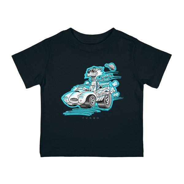 Speedy Cat Cyan Infant Cotton Jersey Tee