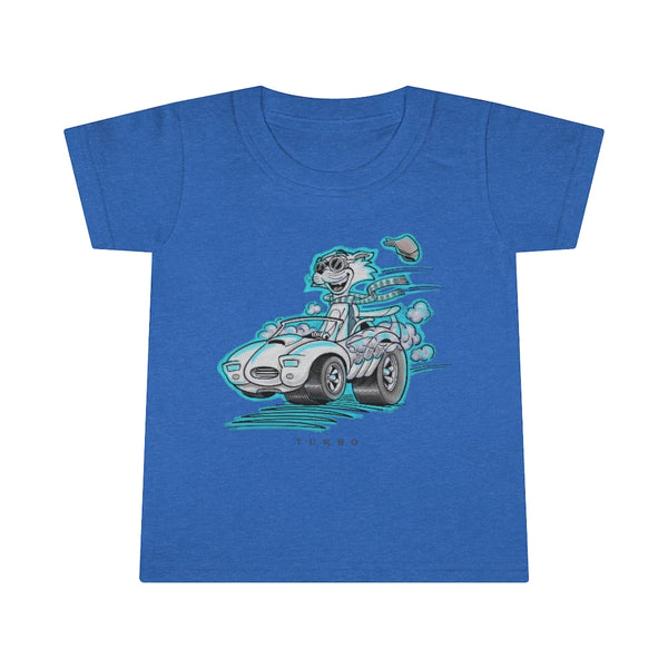 Speedy Cat Cyan Toddler T-shirt