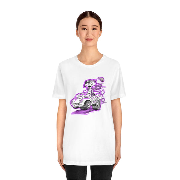 Speedy Cat Purple Unisex Jersey Short Sleeve Tee