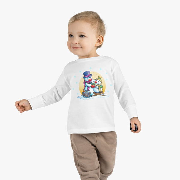 Dr. Frosty Christmas Toddler Long Sleeve Tee