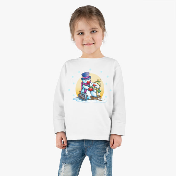 Dr. Frosty Christmas Toddler Long Sleeve Tee