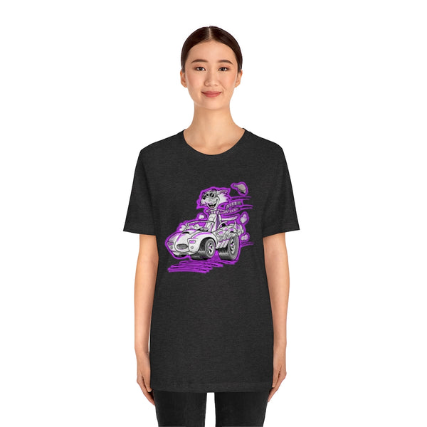 Speedy Cat Purple Unisex Jersey Short Sleeve Tee