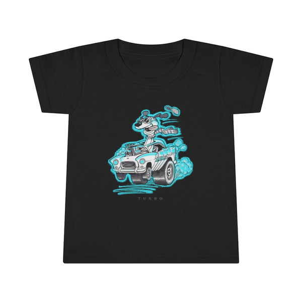 Draggin' Dog Cyan Toddler T-shirt