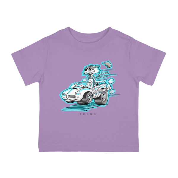 Speedy Cat Cyan Infant Cotton Jersey Tee