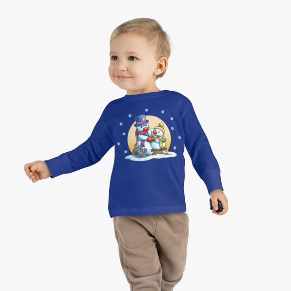 Dr. Frosty Christmas Toddler Long Sleeve Tee