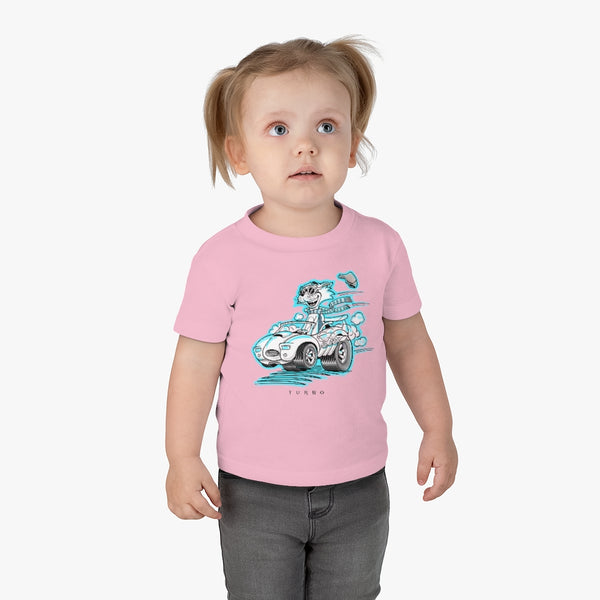 Speedy Cat Cyan Infant Cotton Jersey Tee