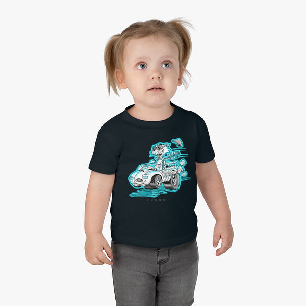Speedy Cat Cyan Infant Cotton Jersey Tee