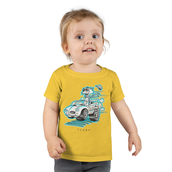 Speedy Cat Cyan Toddler T-shirt