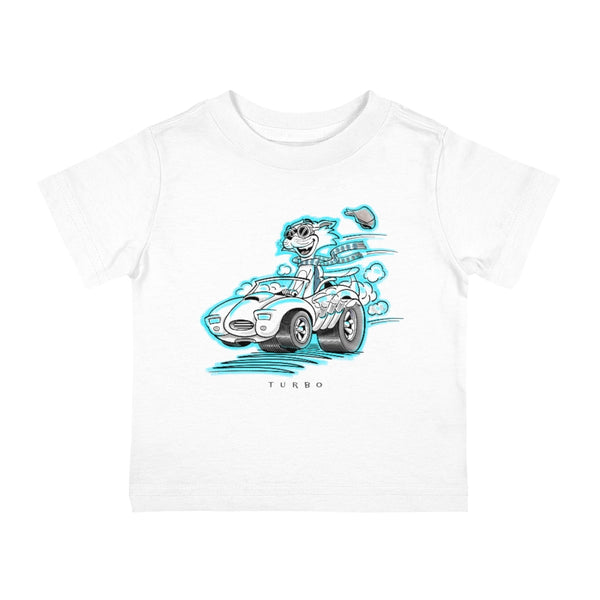Speedy Cat Cyan Infant Cotton Jersey Tee