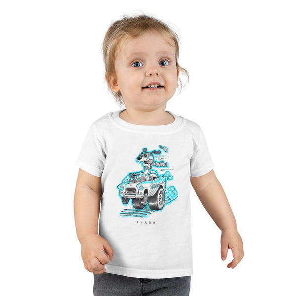 Draggin' Dog Cyan Toddler T-shirt