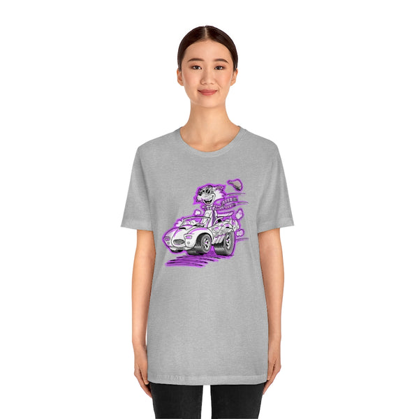Speedy Cat Purple Unisex Jersey Short Sleeve Tee