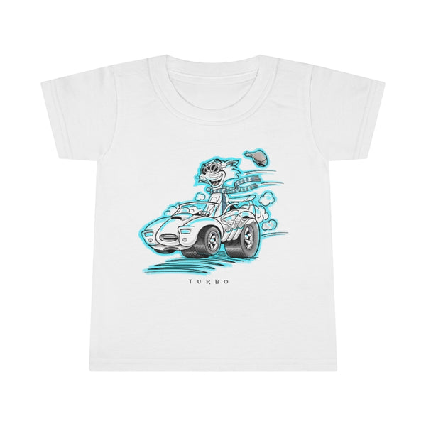 Speedy Cat Cyan Toddler T-shirt
