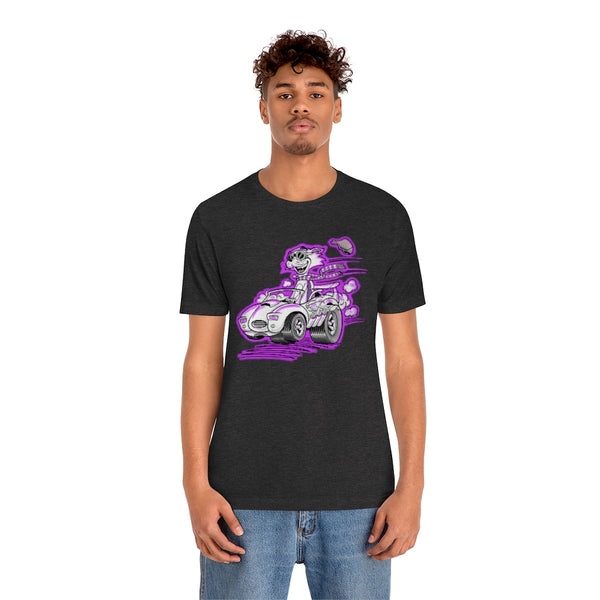 Speedy Cat Purple Unisex Jersey Short Sleeve Tee