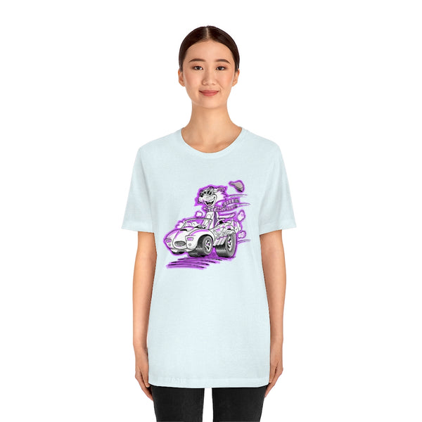 Speedy Cat Purple Unisex Jersey Short Sleeve Tee