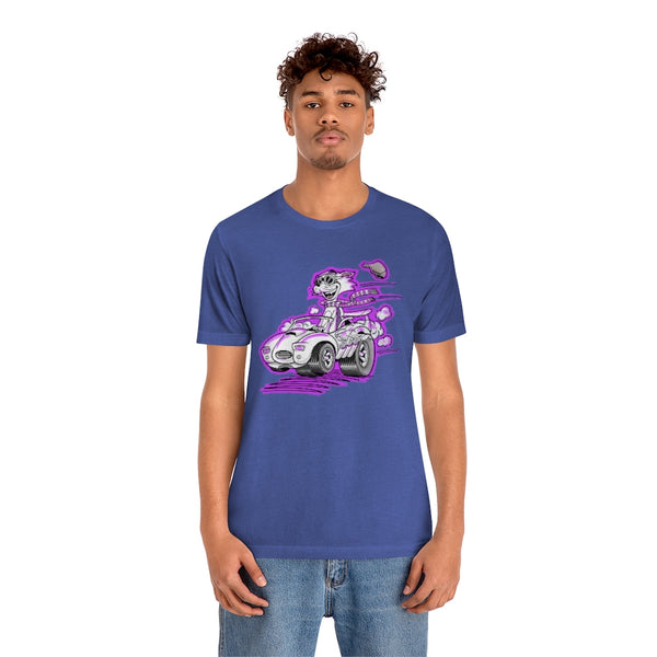 Speedy Cat Purple Unisex Jersey Short Sleeve Tee