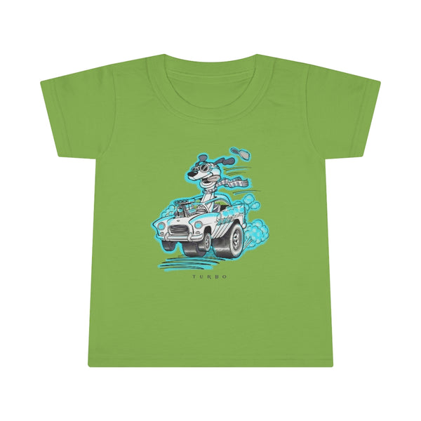 Draggin' Dog Cyan Toddler T-shirt