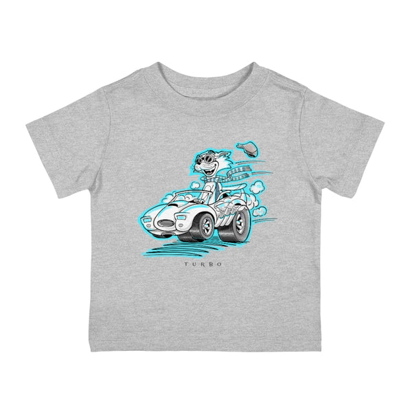 Speedy Cat Cyan Infant Cotton Jersey Tee