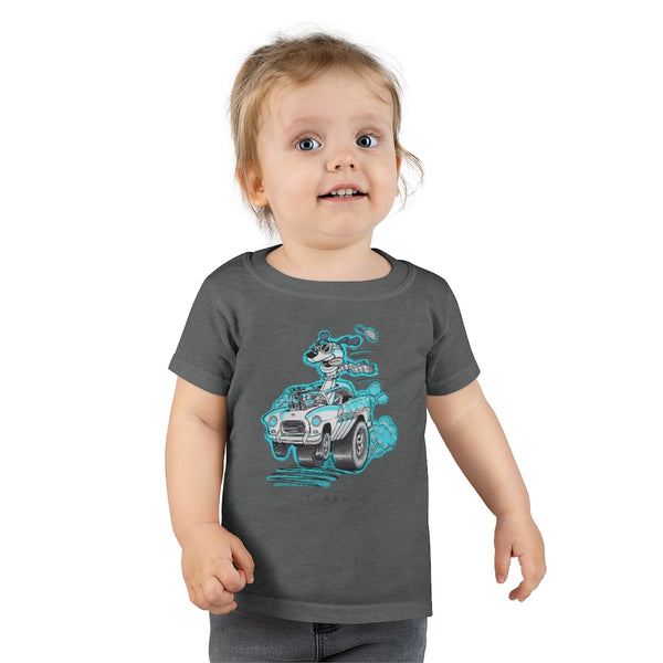 Draggin' Dog Cyan Toddler T-shirt