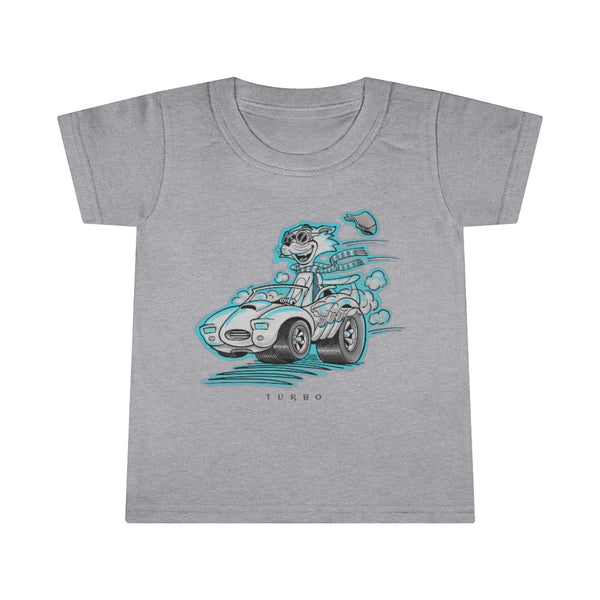 Speedy Cat Cyan Toddler T-shirt
