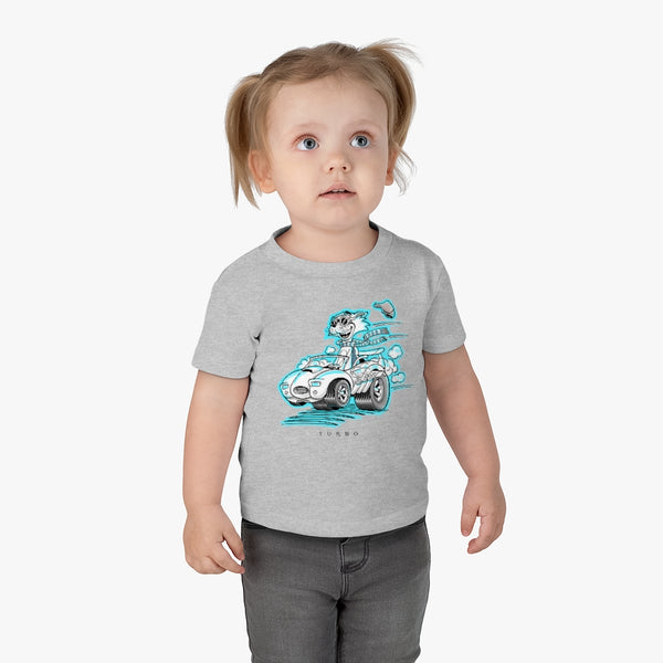 Speedy Cat Cyan Infant Cotton Jersey Tee