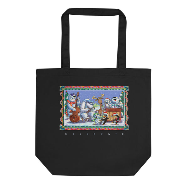 Bear Moose Band Christmas Eco Tote Bag