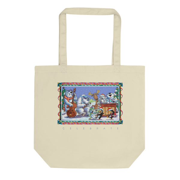 Bear Moose Band Christmas Eco Tote Bag