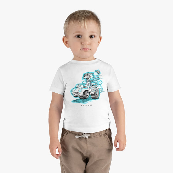 Speedy Cat Cyan Infant Cotton Jersey Tee