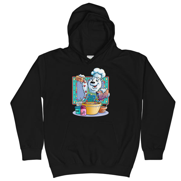 Bear Chef Christmas Kids Hoodie