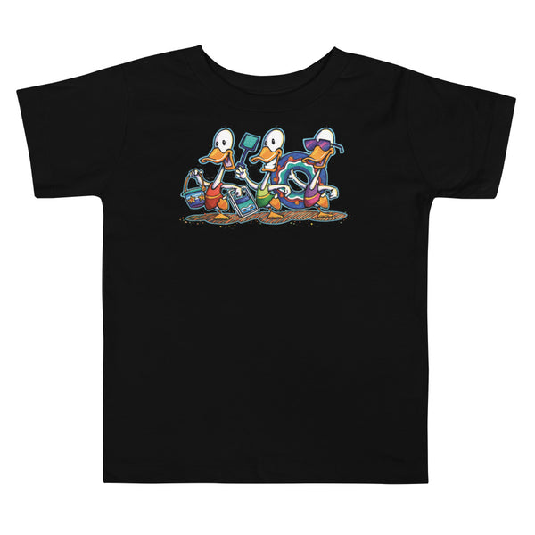 Beach Ducks Toddler Short Sleeve Tee