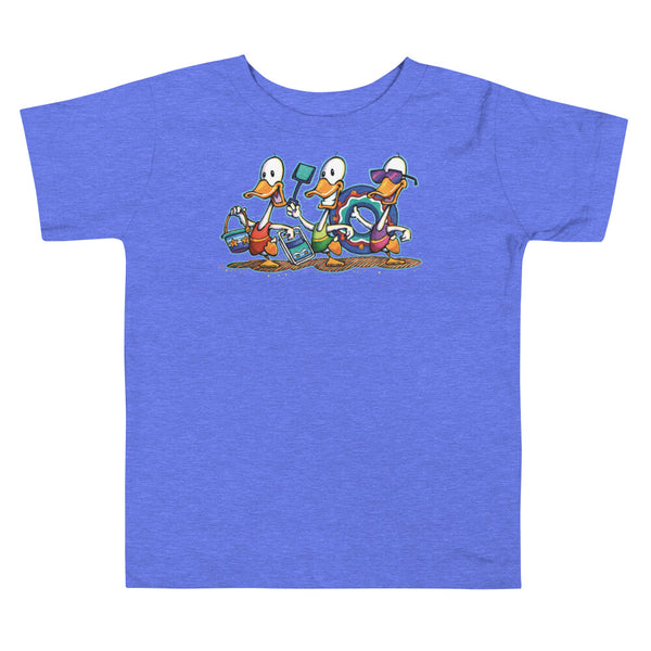 Beach Ducks Toddler Short Sleeve Tee