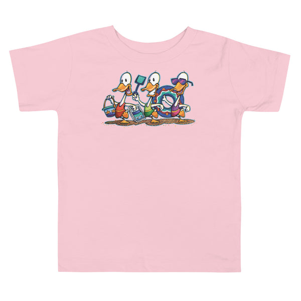 Beach Ducks Toddler Short Sleeve Tee