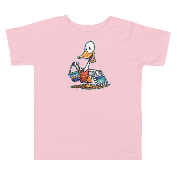 Beach Duck Single Toddler Short Sleeve Tee