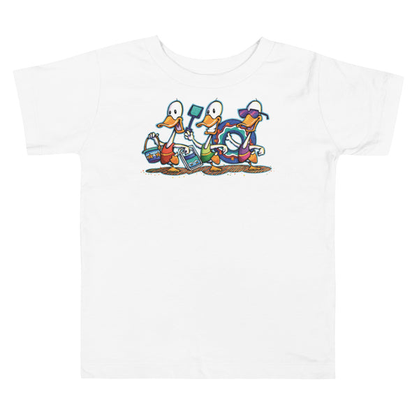 Beach Ducks Toddler Short Sleeve Tee