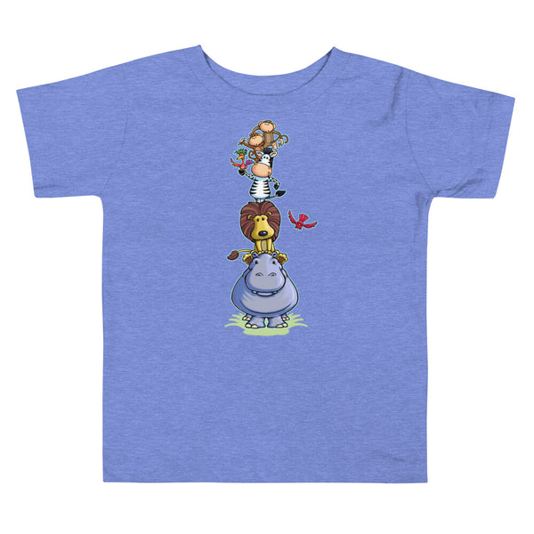 Animal Tower Toddler Short Sleeve Tee