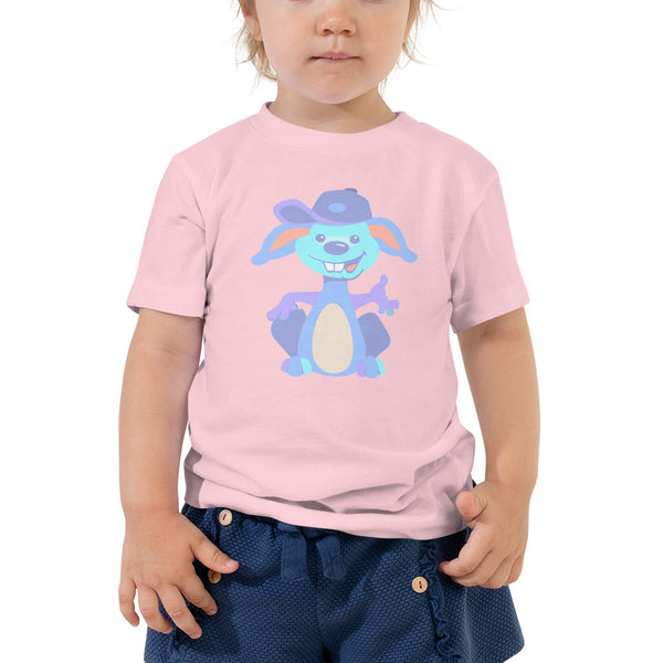Bunny Hat Blue Toddler Short Sleeve Tee