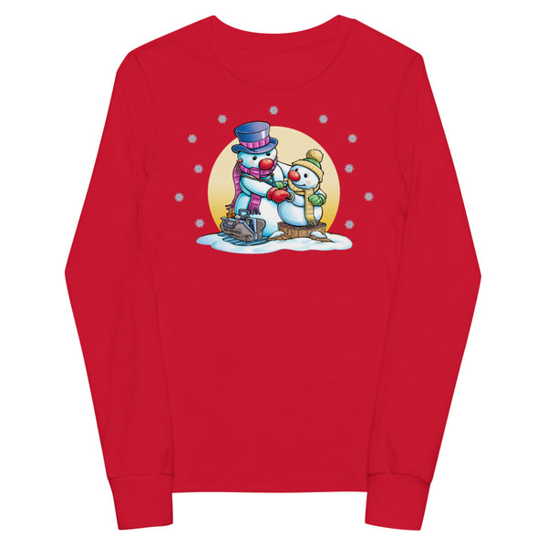 Dr. Frosty Christmas Youth long sleeve tee