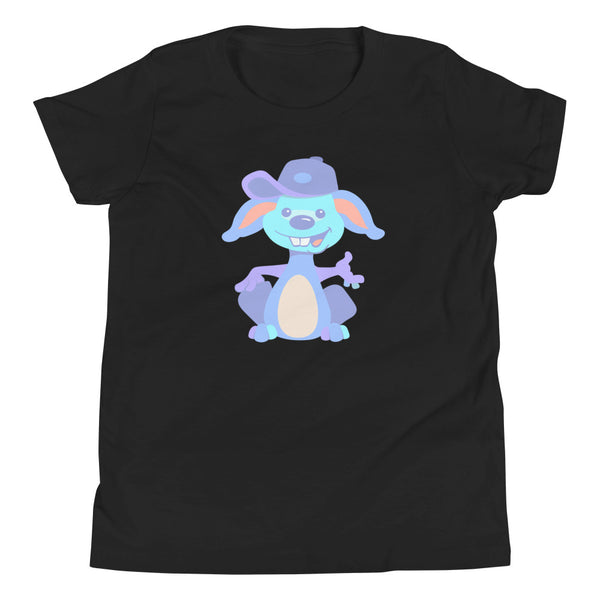 Bunny Hat Blue Youth Short Sleeve T-Shirt