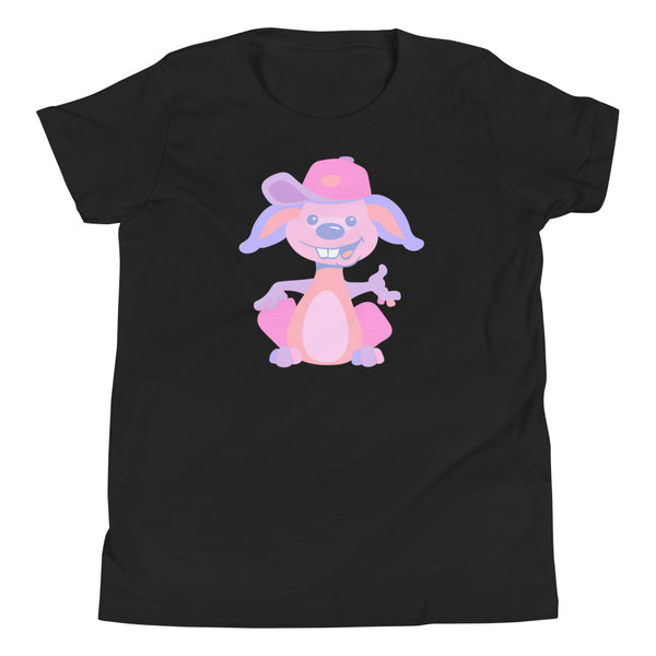 Bunny Hat Pink Youth Short Sleeve T-Shirt