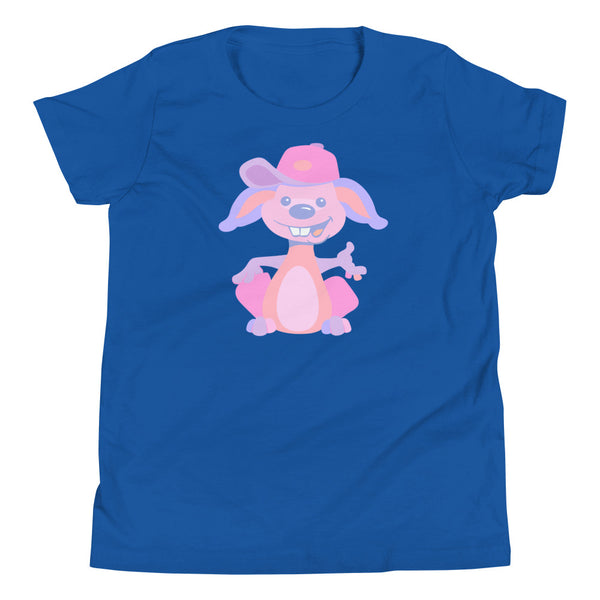 Bunny Hat Pink Youth Short Sleeve T-Shirt