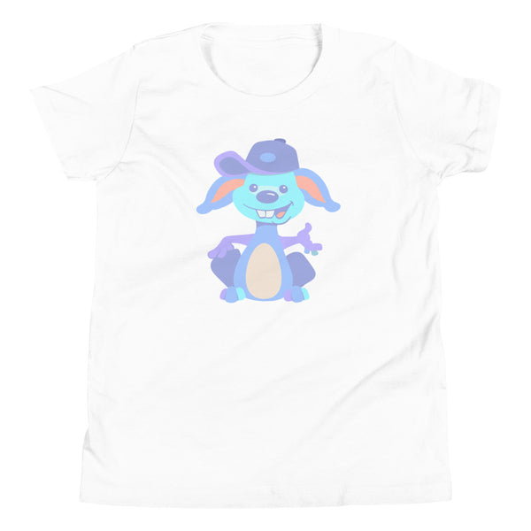 Bunny Hat Blue Youth Short Sleeve T-Shirt