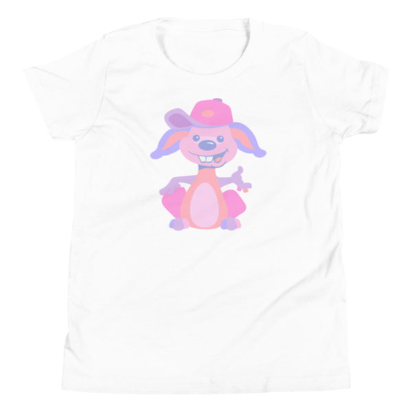 Bunny Hat Pink Youth Short Sleeve T-Shirt