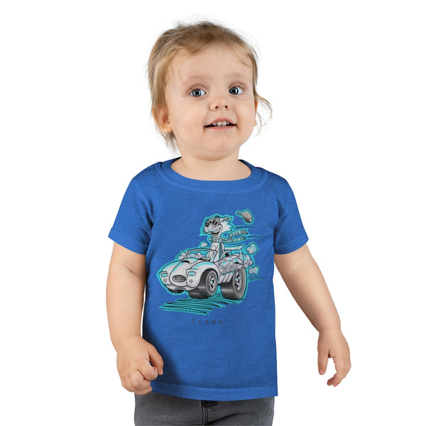 Speedy Cat Cyan Toddler T-shirt