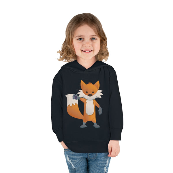 Fox Waving Toddler Pullover Fleece Hoodie
