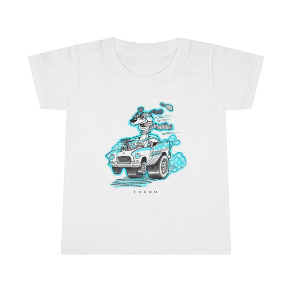 Draggin' Dog Cyan Toddler T-shirt