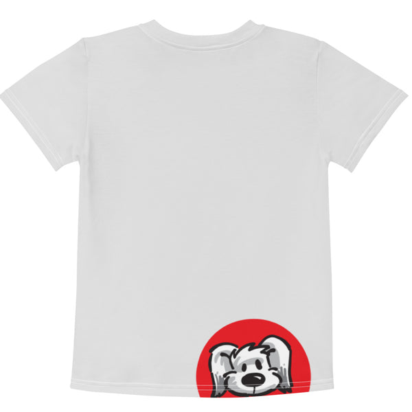 PunyPup Kids all over crew neck t-shirt